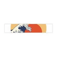 The Great Wave Off Kanagawa Waves Premium Plush Fleece Scarf (mini) by Wegoenart