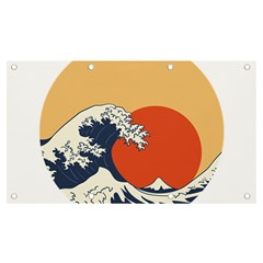 The Great Wave Off Kanagawa Waves Banner And Sign 7  X 4  by Wegoenart