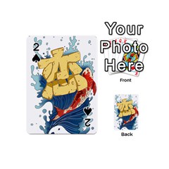 Wave Fish Koi Splash Character Carp Playing Cards 54 Designs (mini)