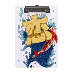 Wave Fish Koi Splash Character Carp A5 Acrylic Clipboard