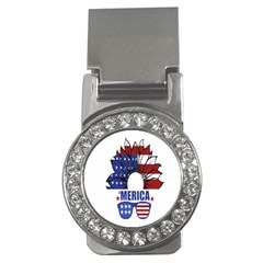 Usa Flag Sunglasses Usa Flag American Flag Flower Money Clips (cz)  by Wegoenart