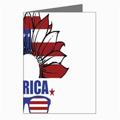 Usa Flag Sunglasses Usa Flag American Flag Flower Greeting Cards (pkg Of 8)