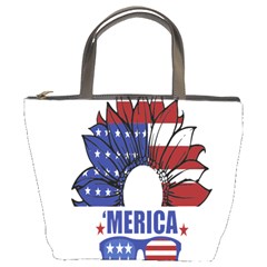 Usa Flag Sunglasses Usa Flag American Flag Flower Bucket Bag by Wegoenart