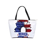 Usa Flag Sunglasses Usa Flag American Flag Flower Classic Shoulder Handbag Front