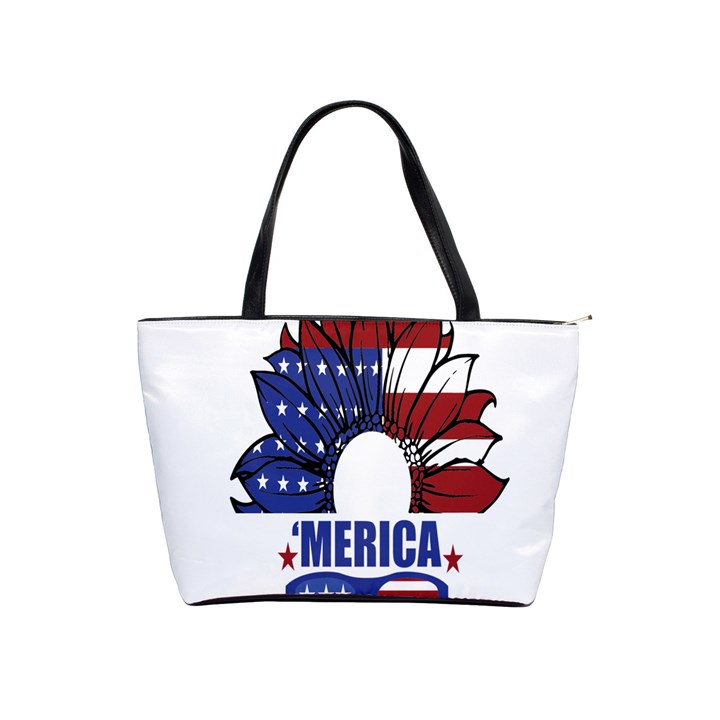 Usa Flag Sunglasses Usa Flag American Flag Flower Classic Shoulder Handbag