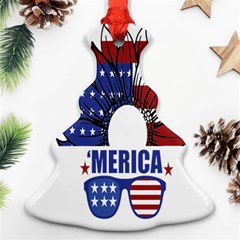 Usa Flag Sunglasses Usa Flag American Flag Flower Ornament (christmas Tree) 