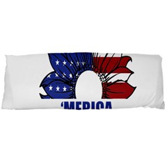 Usa Flag Sunglasses Usa Flag American Flag Flower Body Pillow Case Dakimakura (two Sides) by Wegoenart