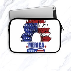 Usa Flag Sunglasses Usa Flag American Flag Flower Apple Ipad Mini Zipper Cases by Wegoenart