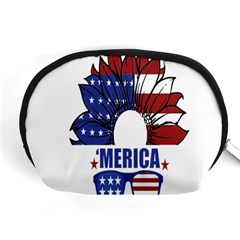 Usa Flag Sunglasses Usa Flag American Flag Flower Accessory Pouch (medium) by Wegoenart