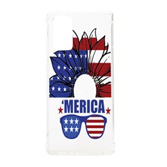 Usa Flag Sunglasses Usa Flag American Flag Flower Samsung Galaxy Note 20 Tpu Uv Case by Wegoenart