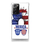 Usa Flag Sunglasses Usa Flag American Flag Flower Samsung Galaxy Note 20 Ultra TPU UV Case Front