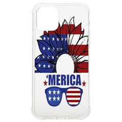 Usa Flag Sunglasses Usa Flag American Flag Flower Iphone 12/12 Pro Tpu Uv Print Case by Wegoenart