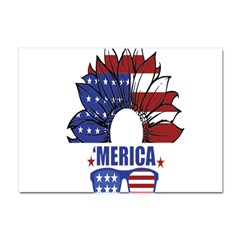 Usa Flag Sunglasses Usa Flag American Flag Flower Crystal Sticker (a4)