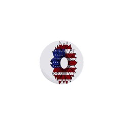 Us Flag Flower Sunshine Flag America Usa 1  Mini Magnets by Wegoenart