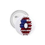 Us Flag Flower Sunshine Flag America Usa 1.75  Buttons Front