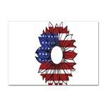 Us Flag Flower Sunshine Flag America Usa Sticker A4 (100 pack) Front