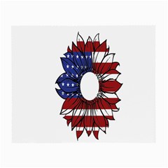 Us Flag Flower Sunshine Flag America Usa Small Glasses Cloth by Wegoenart