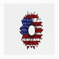 Us Flag Flower Sunshine Flag America Usa Medium Glasses Cloth (2 Sides) by Wegoenart