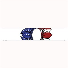 Us Flag Flower Sunshine Flag America Usa Small Bar Mat by Wegoenart