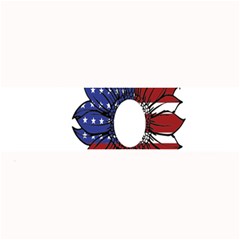 Us Flag Flower Sunshine Flag America Usa Large Bar Mat by Wegoenart