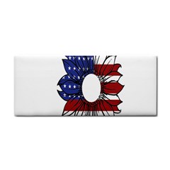 Us Flag Flower Sunshine Flag America Usa Hand Towel by Wegoenart