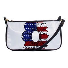 Us Flag Flower Sunshine Flag America Usa Shoulder Clutch Bag by Wegoenart