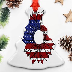 Us Flag Flower Sunshine Flag America Usa Ornament (christmas Tree) 