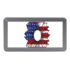 Us Flag Flower Sunshine Flag America Usa Memory Card Reader (mini) by Wegoenart