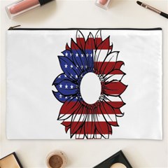 Us Flag Flower Sunshine Flag America Usa Cosmetic Bag (xxxl) by Wegoenart