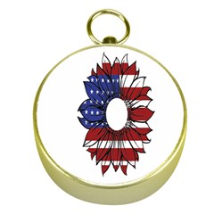 Us Flag Flower Sunshine Flag America Usa Gold Compasses by Wegoenart