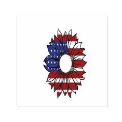 Us Flag Flower Sunshine Flag America Usa Square Satin Scarf (30  X 30 ) by Wegoenart