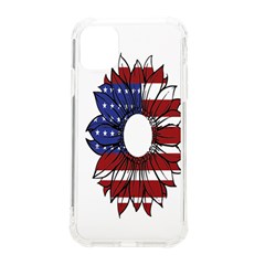 Us Flag Flower Sunshine Flag America Usa Iphone 11 Tpu Uv Print Case by Wegoenart