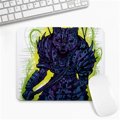 Zombie Animal Warrior Armor Arrows Aura Large Mousepad by Wegoenart