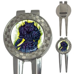 Zombie Animal Warrior Armor Arrows Aura 3-in-1 Golf Divots by Wegoenart