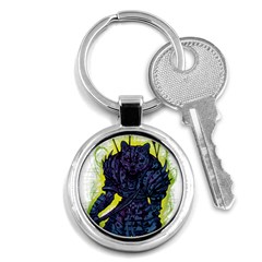 Zombie Animal Warrior Armor Arrows Aura Key Chain (round) by Wegoenart