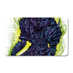 Zombie Animal Warrior Armor Arrows Aura Magnet (rectangular) by Wegoenart