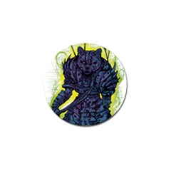 Zombie Animal Warrior Armor Arrows Aura Golf Ball Marker by Wegoenart