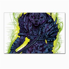 Zombie Animal Warrior Armor Arrows Aura Postcard 4 x 6  (pkg Of 10) by Wegoenart