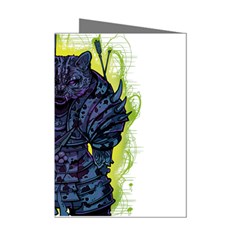 Zombie Animal Warrior Armor Arrows Aura Mini Greeting Cards (pkg Of 8) by Wegoenart