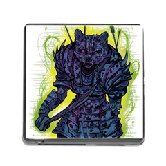 Zombie Animal Warrior Armor Arrows Aura Memory Card Reader (square 5 Slot) by Wegoenart