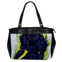 Zombie Animal Warrior Armor Arrows Aura Oversize Office Handbag by Wegoenart