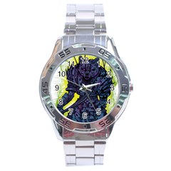 Zombie Animal Warrior Armor Arrows Aura Stainless Steel Analogue Watch by Wegoenart