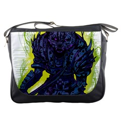 Zombie Animal Warrior Armor Arrows Aura Messenger Bag by Wegoenart