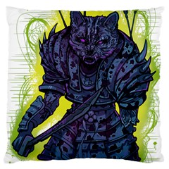 Zombie Animal Warrior Armor Arrows Aura Large Cushion Case (two Sides) by Wegoenart