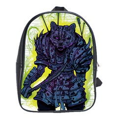 Zombie Animal Warrior Armor Arrows Aura School Bag (xl) by Wegoenart