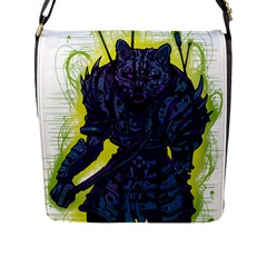 Zombie Animal Warrior Armor Arrows Aura Flap Closure Messenger Bag (l) by Wegoenart