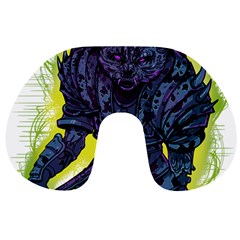 Zombie Animal Warrior Armor Arrows Aura Travel Neck Pillow by Wegoenart