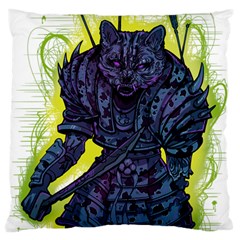 Zombie Animal Warrior Armor Arrows Aura Large Premium Plush Fleece Cushion Case (one Side)