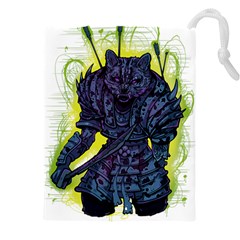 Zombie Animal Warrior Armor Arrows Aura Drawstring Pouch (4xl) by Wegoenart