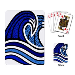 Print Water Waves Playing Cards Single Design (rectangle)